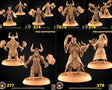 Royal Female Dwarf Miniature | Set of 6 - Tabletop RPG & D&D miniature. Perfect for wargaming & collectors