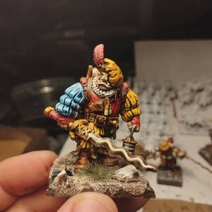 Royal imperial Ogre with sword Miniature - Set of 3 - 28mm