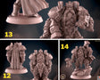 Royal King Dwarf Miniature | Set of 3 - Tabletop RPG & D&D miniature. Perfect for wargaming & collectors