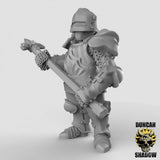 Royal Knight Guard minaiture | Middle - Tabletop RPG & D&D miniature. Perfect for wargaming & collectors