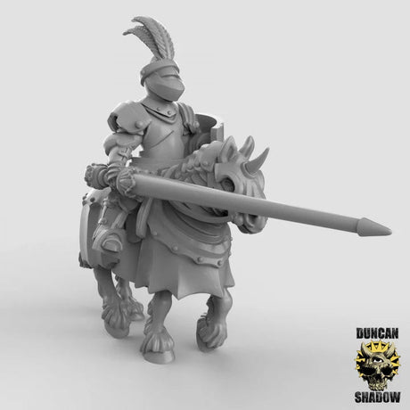 Royal Knight Miniature Calvary 2 | A - Tabletop RPG & D&D miniature. Perfect for wargaming & collectors