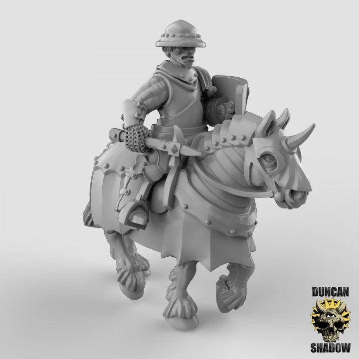 Royal Knight Miniature Calvary | A - Tabletop RPG & D&D miniature. Perfect for wargaming & collectors
