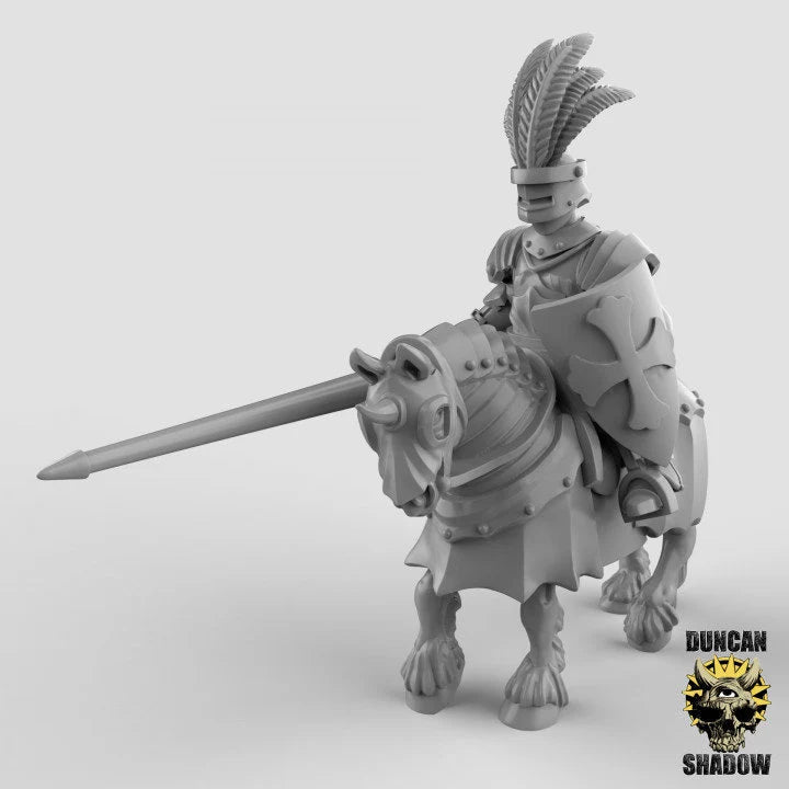 Royal Knight Miniature Calvary 2 | C - Tabletop RPG & D&D miniature. Perfect for wargaming & collectors