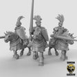 Royal Knight Miniature Calvary 2 | Set of 3 - Tabletop RPG & D&D miniature. Perfect for wargaming & collectors
