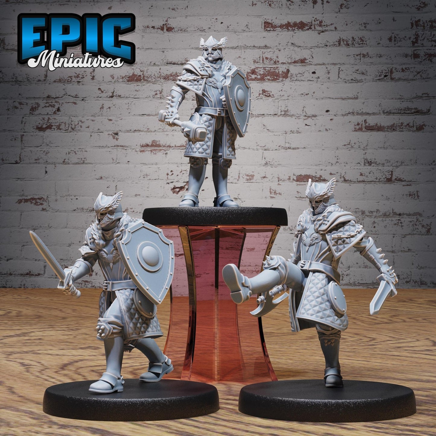 Royal Knight, Paladin Miniature - Full Set All Models - 32mm