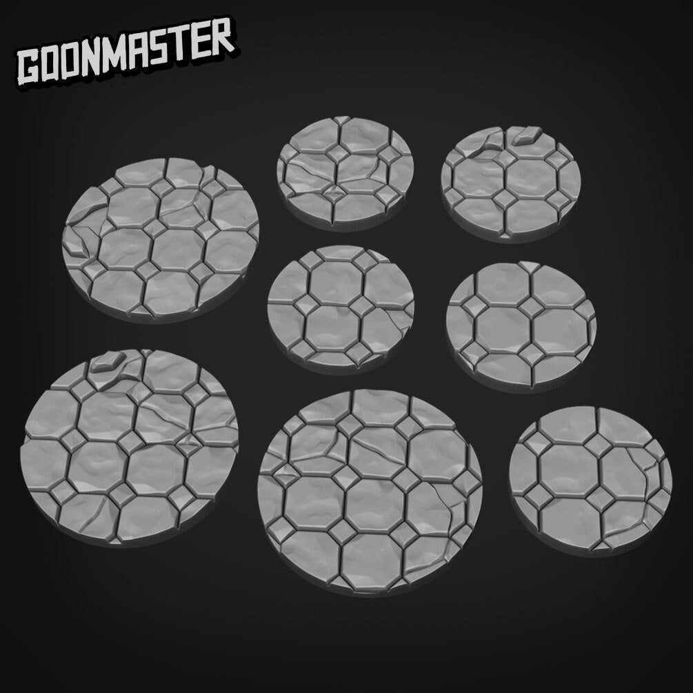 Ruins bases Miniature - G0049 25mm base 2x - 