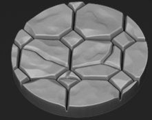 Ruins bases Miniature | G0050 25mm x2 - Tabletop RPG & D&D miniature. Perfect for wargaming & collectors