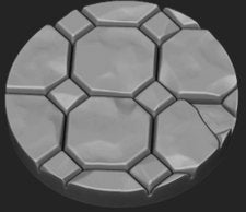 Ruins bases Miniature - G0051 25mm x2 - 