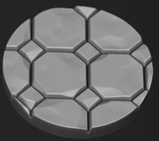Ruins bases Miniature | G0052 25mm x2 - Tabletop RPG & D&D miniature. Perfect for wargaming & collectors