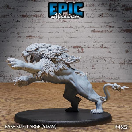 Sabertooth Miniature | 4662 - Tabletop RPG & D&D miniature. Perfect for wargaming & collectors
