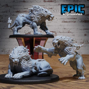 Sabertooth Miniature | Full Set All Models - Tabletop RPG & D&D miniature. Perfect for wargaming & collectors
