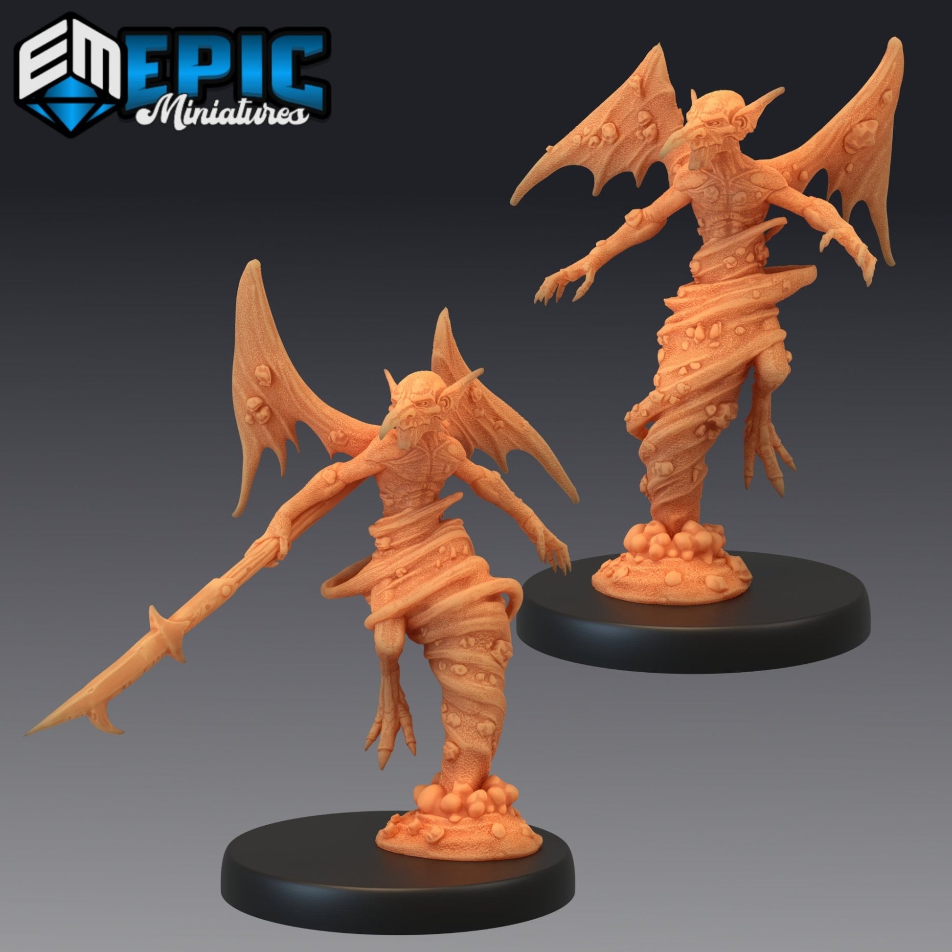 Sand Mephit Miniature - Set of 2 - 28mm