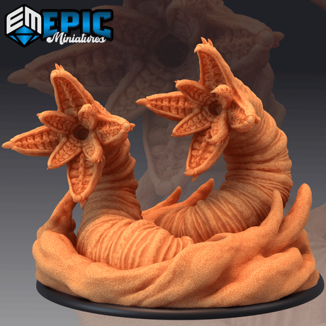 Sandworm Monster Miniature | C - Tabletop RPG & D&D miniature. Perfect for wargaming & collectors