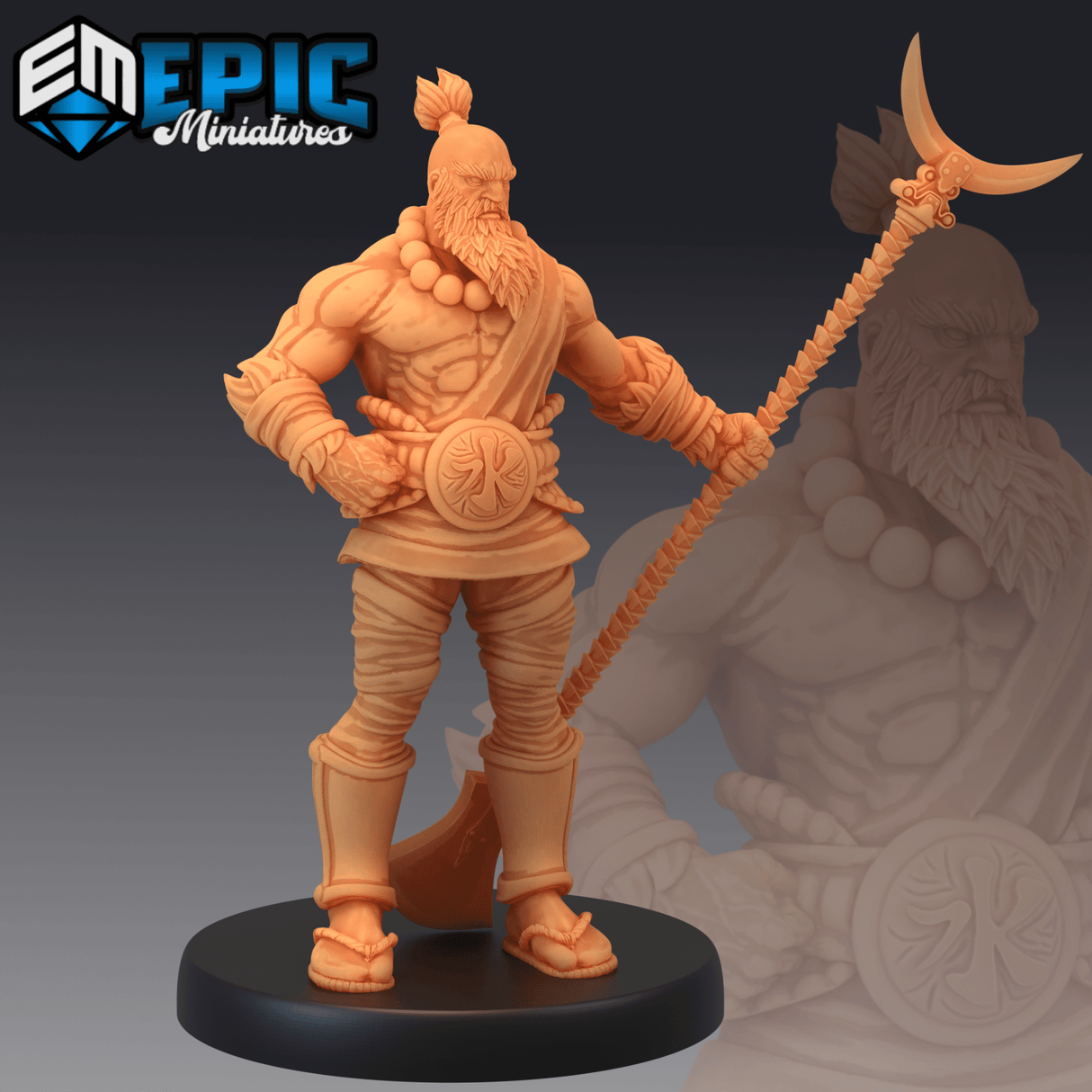 Sandy Monk Miniature | A - Tabletop RPG & D&D miniature. Perfect for wargaming & collectors