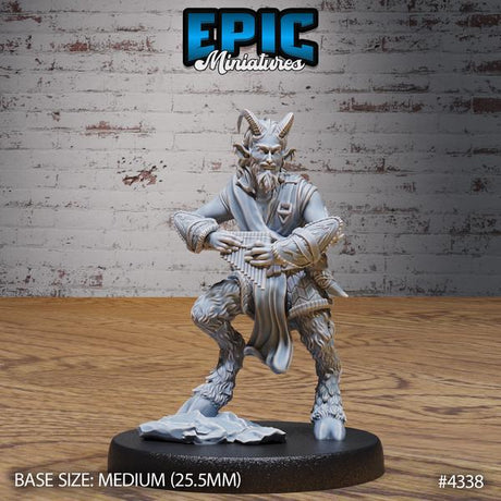 Satyr Miniature | 4338 - Tabletop RPG & D&D miniature. Perfect for wargaming & collectors