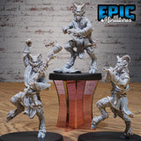Satyr Miniature | Full Set All Models - Tabletop RPG & D&D miniature. Perfect for wargaming & collectors