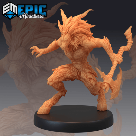 Satyrs Goat Folk Miniature | A - Tabletop RPG & D&D miniature. Perfect for wargaming & collectors