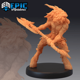 Satyrs Goat Folk Miniature | B - Tabletop RPG & D&D miniature. Perfect for wargaming & collectors