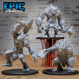 Savage Troll Miniature | Set of 3 - Tabletop RPG & D&D miniature. Perfect for wargaming & collectors