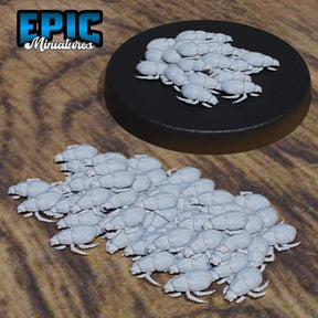 Scarab Swarm Miniature | Set of 2 - Tabletop RPG & D&D miniature. Perfect for wargaming & collectors