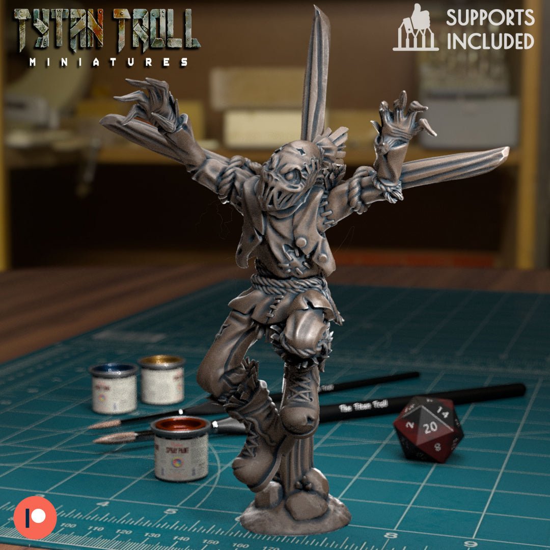 Scarecrow Bundle Miniature | D - Tabletop RPG & D&D miniature. Perfect for wargaming & collectors
