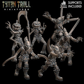 Scarecrow Bundle Miniature | set of 6 - Tabletop RPG & D&D miniature. Perfect for wargaming & collectors
