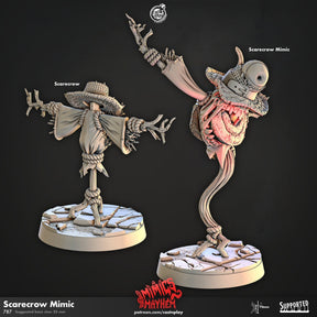 Scarecrow Mimic Miniature | Scarecrow - Tabletop RPG & D&D miniature. Perfect for wargaming & collectors