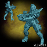 Sci Fi Heavy Marines Miniature | G - Tabletop RPG & D&D miniature. Perfect for wargaming & collectors
