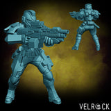 Sci Fi Heavy Marines Miniature | I - Tabletop RPG & D&D miniature. Perfect for wargaming & collectors