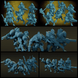 Sci Fi Lizardmen Miniature | 32mm - Tabletop RPG & D&D miniature. Perfect for wargaming & collectors
