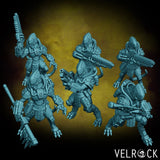 Sci Fi Lizardmen Miniature | 32mm - Tabletop RPG & D&D miniature. Perfect for wargaming & collectors
