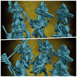 Sci Fi Lizardmen Miniature | 32mm - Tabletop RPG & D&D miniature. Perfect for wargaming & collectors
