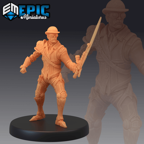 Scientist Miniature | B - Tabletop RPG & D&D miniature. Perfect for wargaming & collectors