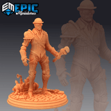 Scientist Miniature | C - Tabletop RPG & D&D miniature. Perfect for wargaming & collectors