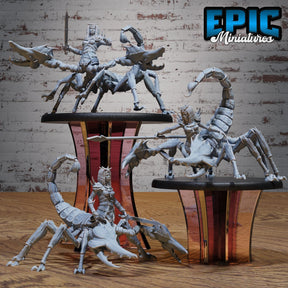 Scorpion Centaur Lady Miniature | Set of 3 - Tabletop RPG & D&D miniature. Perfect for wargaming & collectors