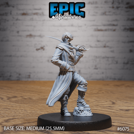 Sea Adventurer Miniature | B - Tabletop RPG & D&D miniature. Perfect for wargaming & collectors