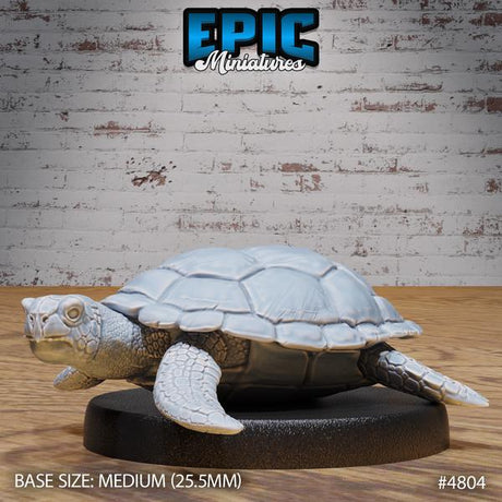 Sea Turtle Miniature | 4802 - Tabletop RPG & D&D miniature. Perfect for wargaming & collectors