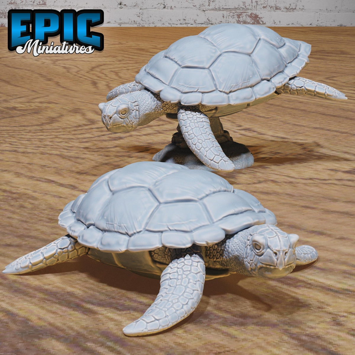 Tabletop Turtle Sea Turtle Miniature | Giant Beast for D&D & Pathfinder – Ottsworkshop