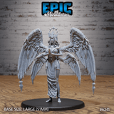 Seraph Queen Archangel Miniature | A - Tabletop RPG & D&D miniature. Perfect for wargaming & collectors