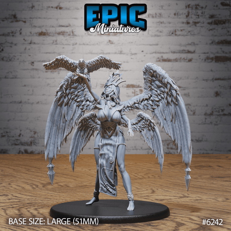 Seraph Queen Archangel Miniature | B - Tabletop RPG & D&D miniature. Perfect for wargaming & collectors