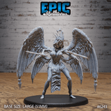 Seraph Queen Archangel Miniature | C - Tabletop RPG & D&D miniature. Perfect for wargaming & collectors