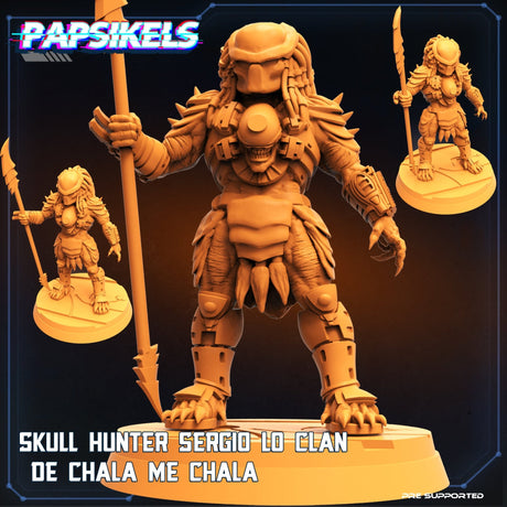 Sergio Skull Hunter Miniature | C - Tabletop RPG & D&D miniature. Perfect for wargaming & collectors
