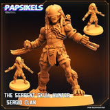 Sergio Skull Hunter Miniature | D - Tabletop RPG & D&D miniature. Perfect for wargaming & collectors