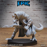 Serpent Folk Warrior Miniature | 4441 - Tabletop RPG & D&D miniature. Perfect for wargaming & collectors