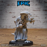 Serpent Mage, Rogue, Wizard Miniature | 4444 - Tabletop RPG & D&D miniature. Perfect for wargaming & collectors