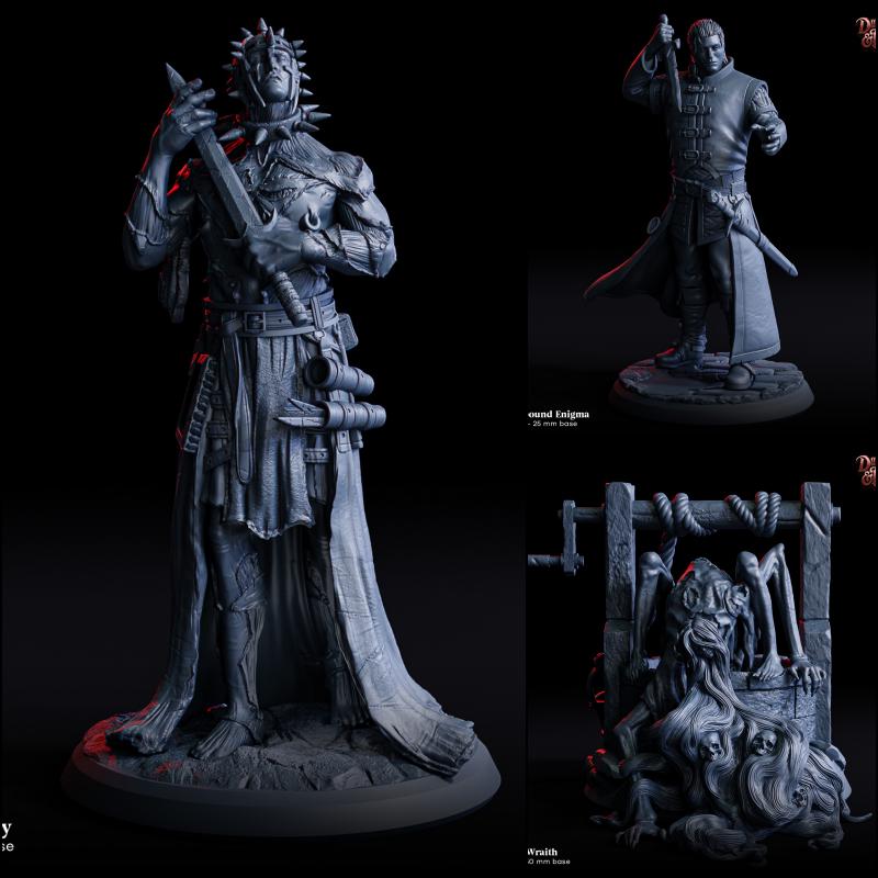 Servant Of Agony Cult Miniature | Full Set All Models - Tabletop RPG & D&D miniature. Perfect for wargaming & collectors