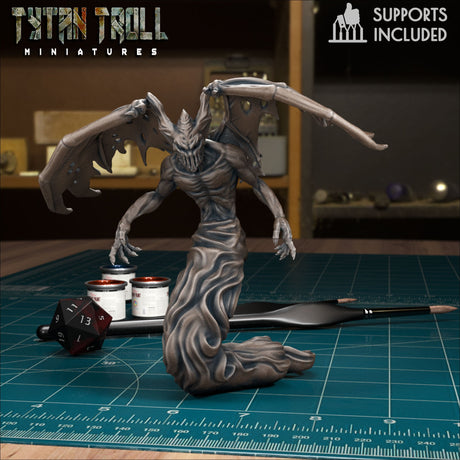 Shadow Demon Miniature | B - Tabletop RPG & D&D miniature. Perfect for wargaming & collectors