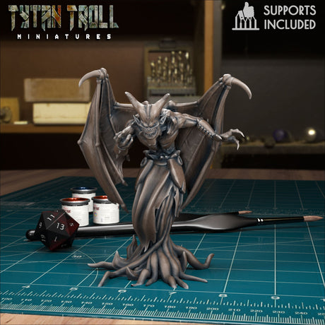 Shadow Demon Miniature | C - Tabletop RPG & D&D miniature. Perfect for wargaming & collectors