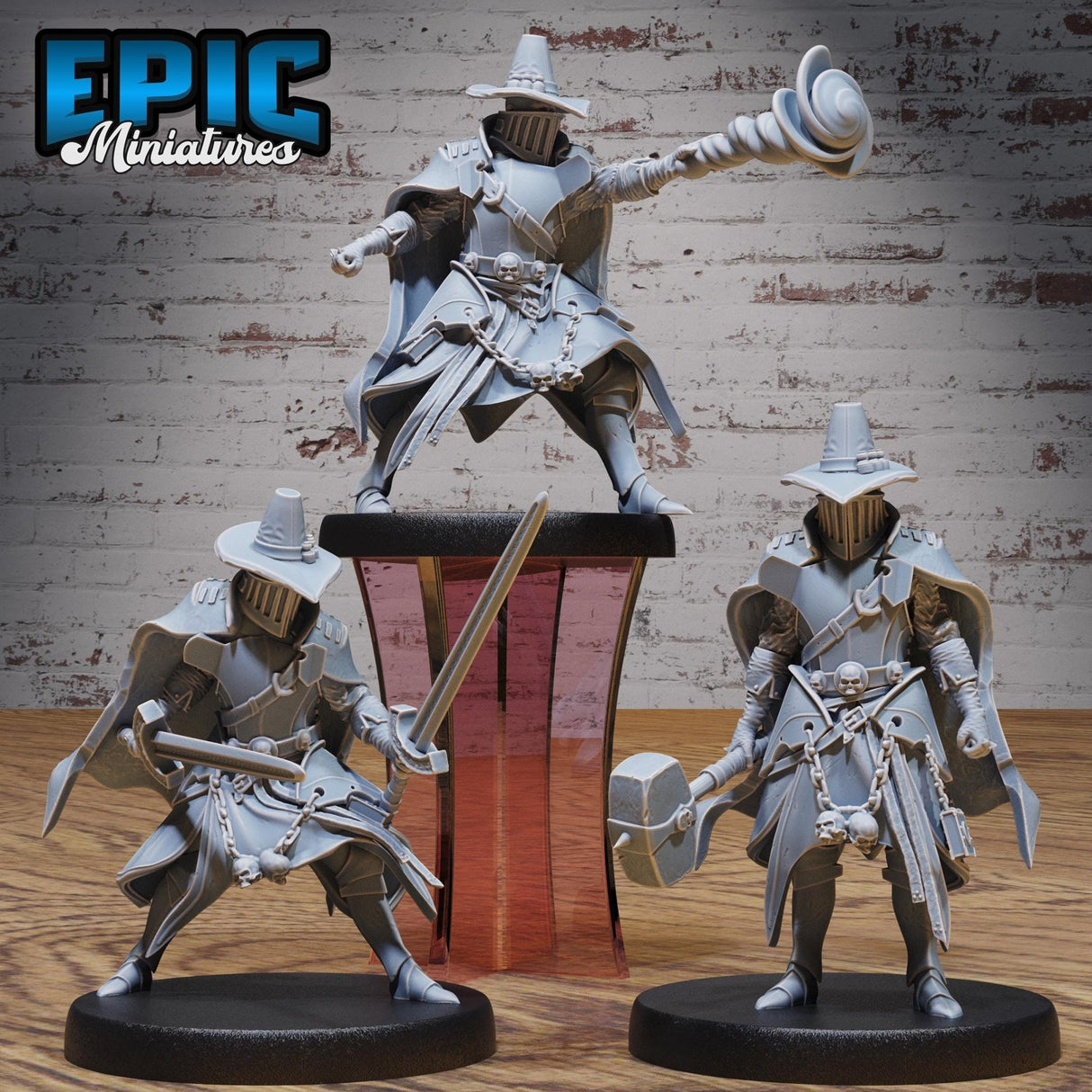 Shadow Hunter, Vampire Hunter Miniature | Full Set All Models - Tabletop RPG & D&D miniature. Perfect for wargaming & collectors