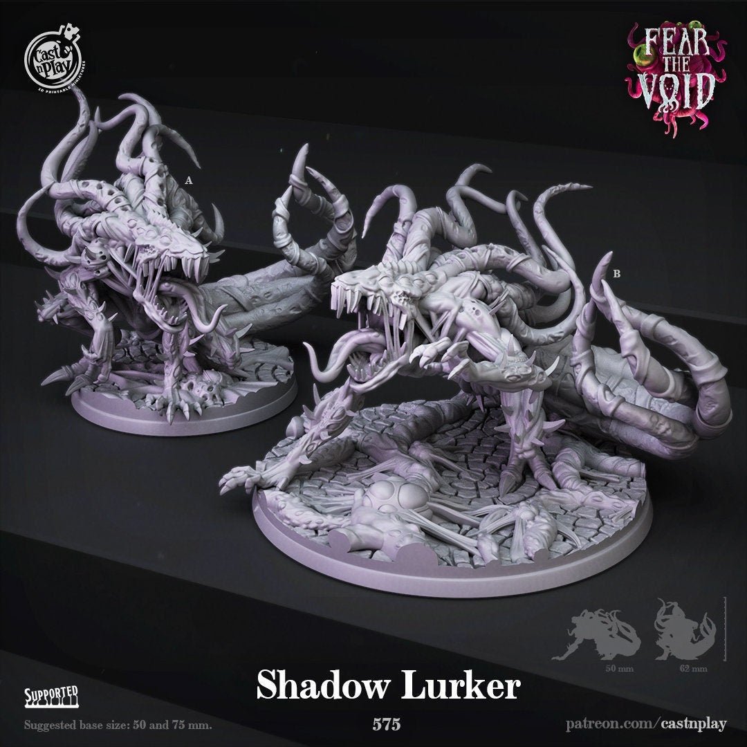 Shadow Lurkers Miniature | A - Tabletop RPG & D&D miniature. Perfect for wargaming & collectors